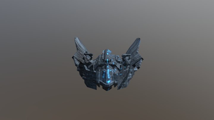 Dropship Textured 3D Model