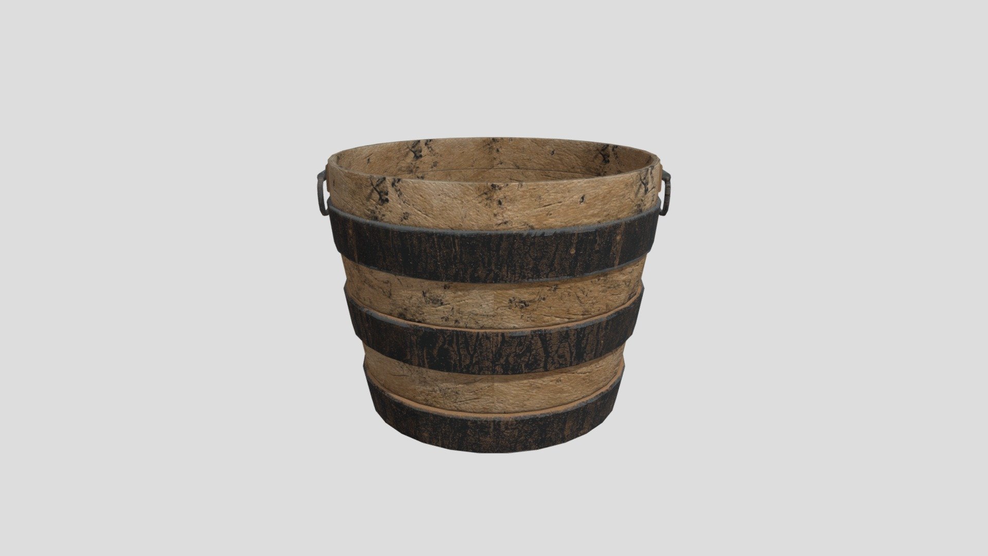 wood Barrel Planter