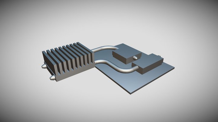Electronics Cooling Assembly 3D Model