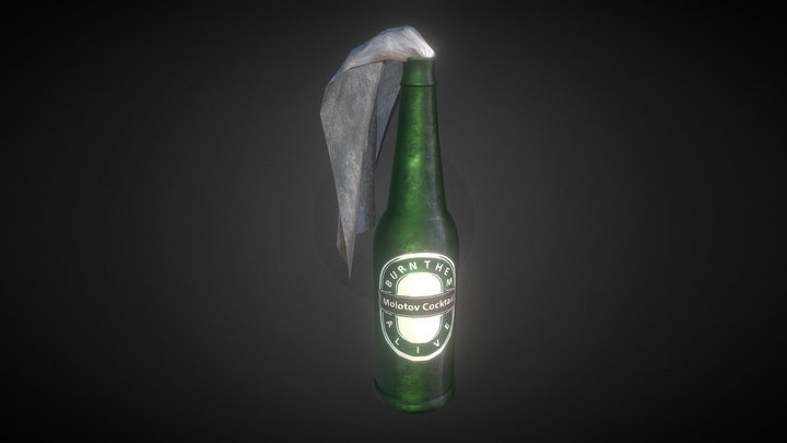 Molotov cocktail 3D Model