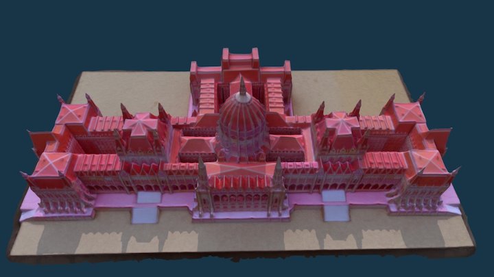 Papermodel of the hungarian parliament building 3D Model