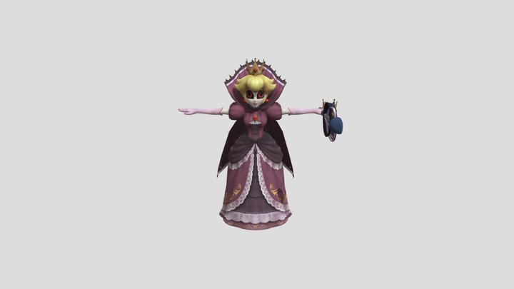 Super Smash Bros. Brawl Shadow Peach 3D Model