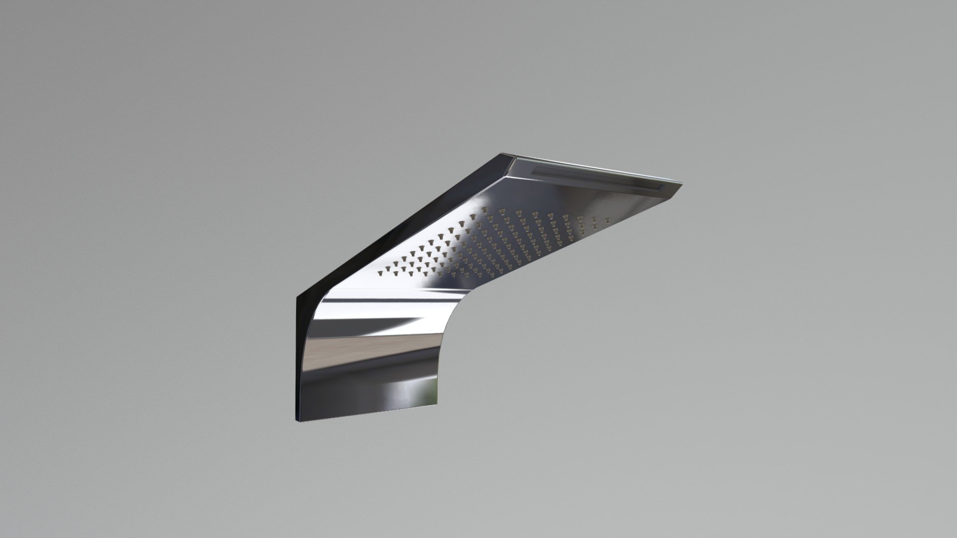 Omika Wall Mounted Shower Head 3D model by VADO [43c103f] Sketchfab