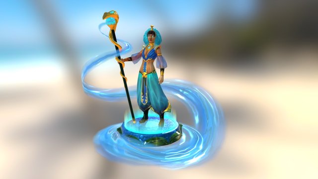 Water mage 3D Model