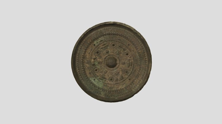三角縁神獣鏡 3D Model