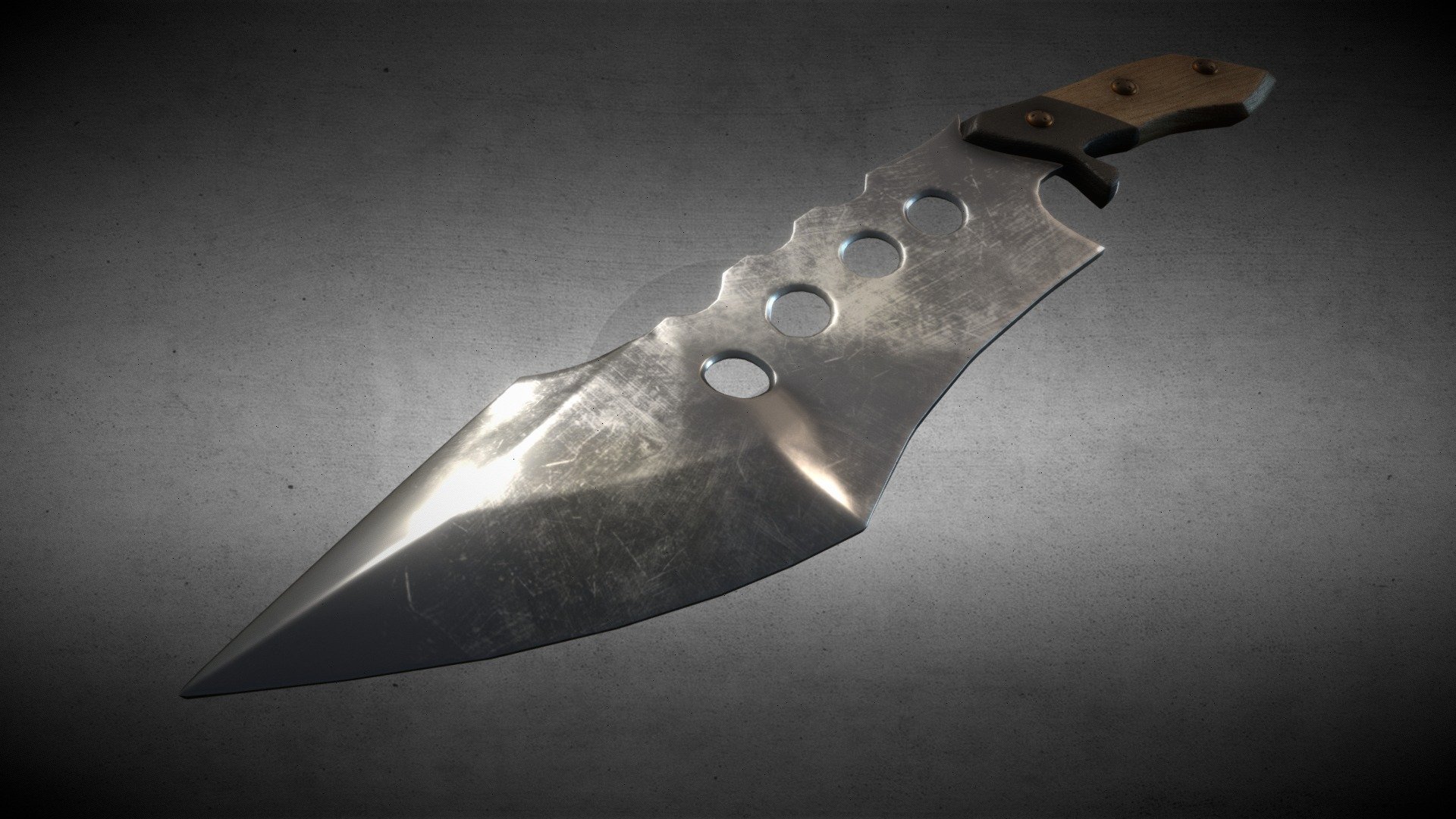 Combat Knife 01 - Download Free 3d Model By Misam Ali Rizvi 