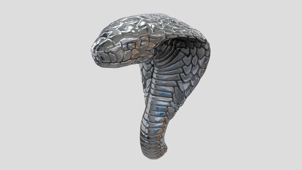 Metal Snake Statue