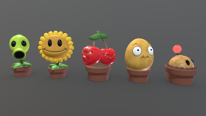 Plants vs Zombies (1) 3D Model