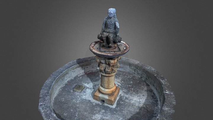 Romanesque fountain (La Chata) 3D Model