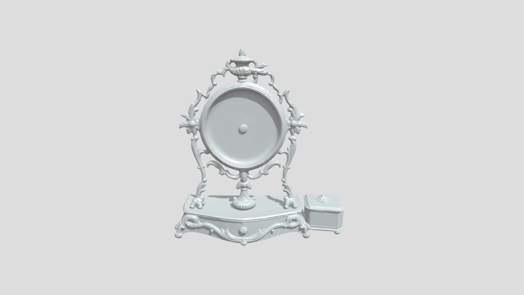 ornate vintage tabletop clock