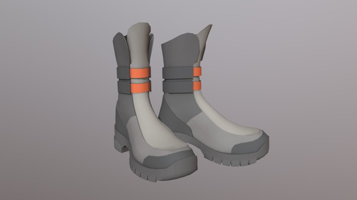 Simple Boots 3D Model