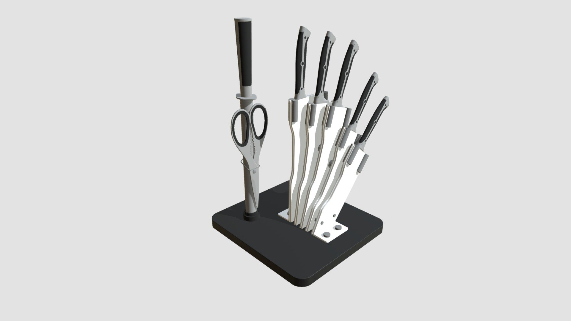 knife rack - Buy Royalty Free 3D model by Evermotion [43c3e33 ...