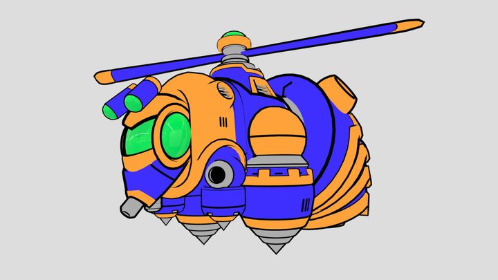 Bee Blader 3D Model