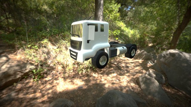 MAN Truck For Game 3D Model