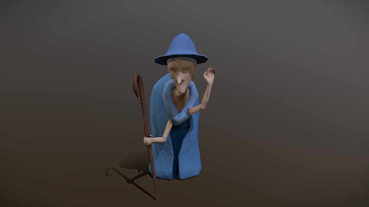 Hunchback Witch 3D Model