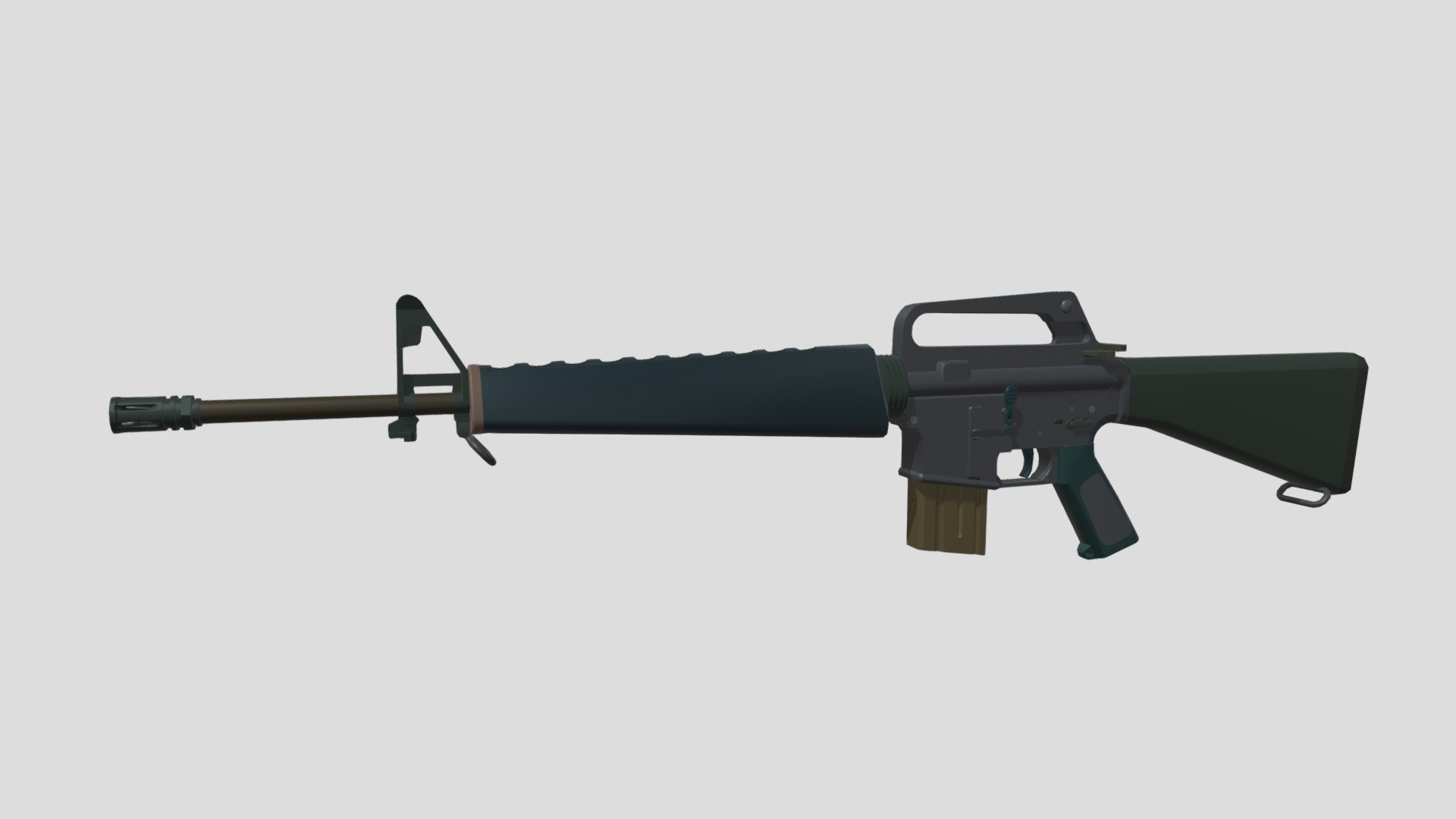Colt M16A1 - 3D model by ProfessionalDebil (@ProfessionalDebil 