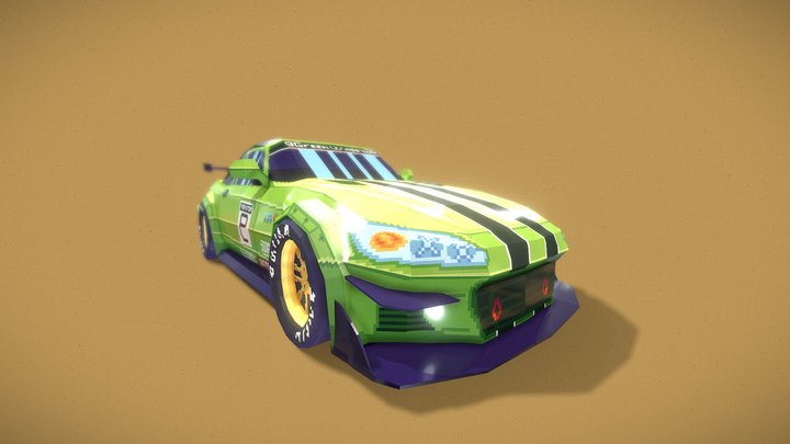 Honda S2000 Racing-Spec (Low-Poly) 3D Model