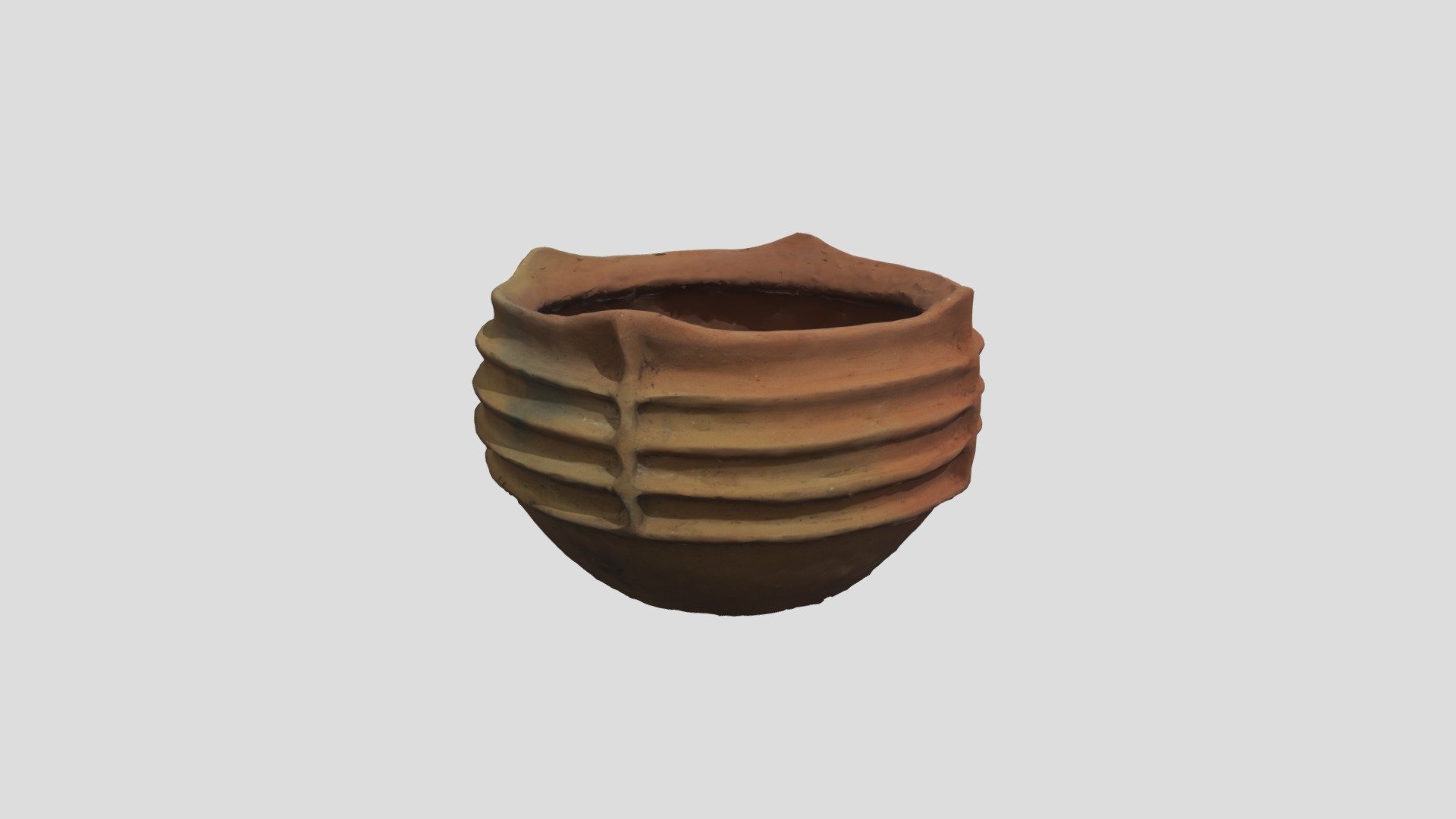 Cup decorated with sculptural cords — Sketchfab embed 3D viewer