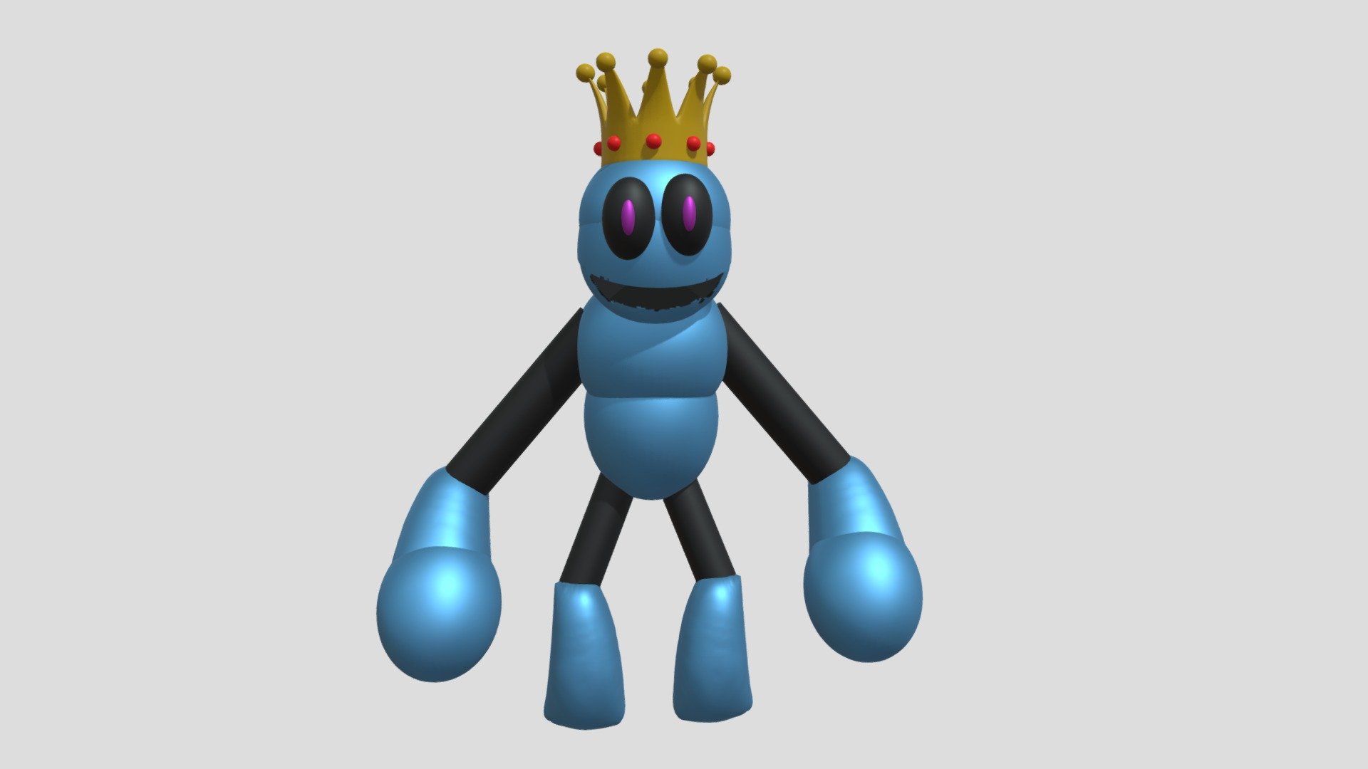 Paradox Blue Customized Rainbow Friends Rp - Download Free 3D model by ...