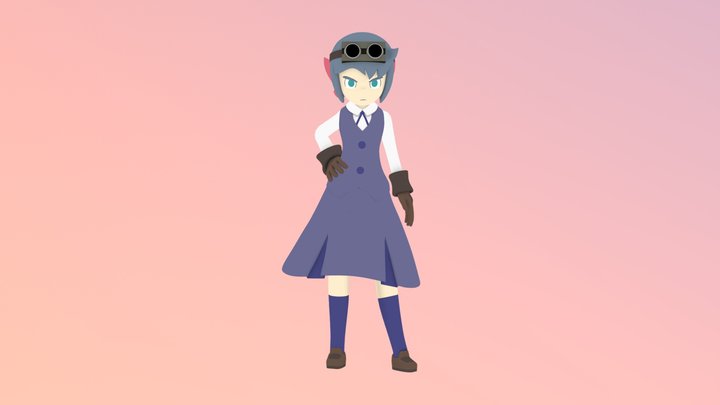 Constanze from Little Witch Academia 3D Model