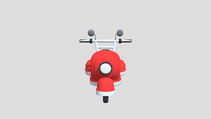 Stylised Scooter 3D Model