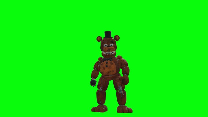 Fnaf help wanted withered freddy green screen 3D Model