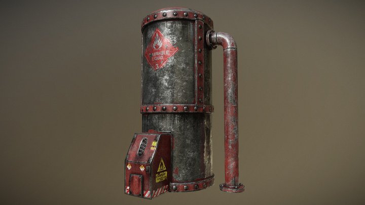 Oil Tank 3D Model