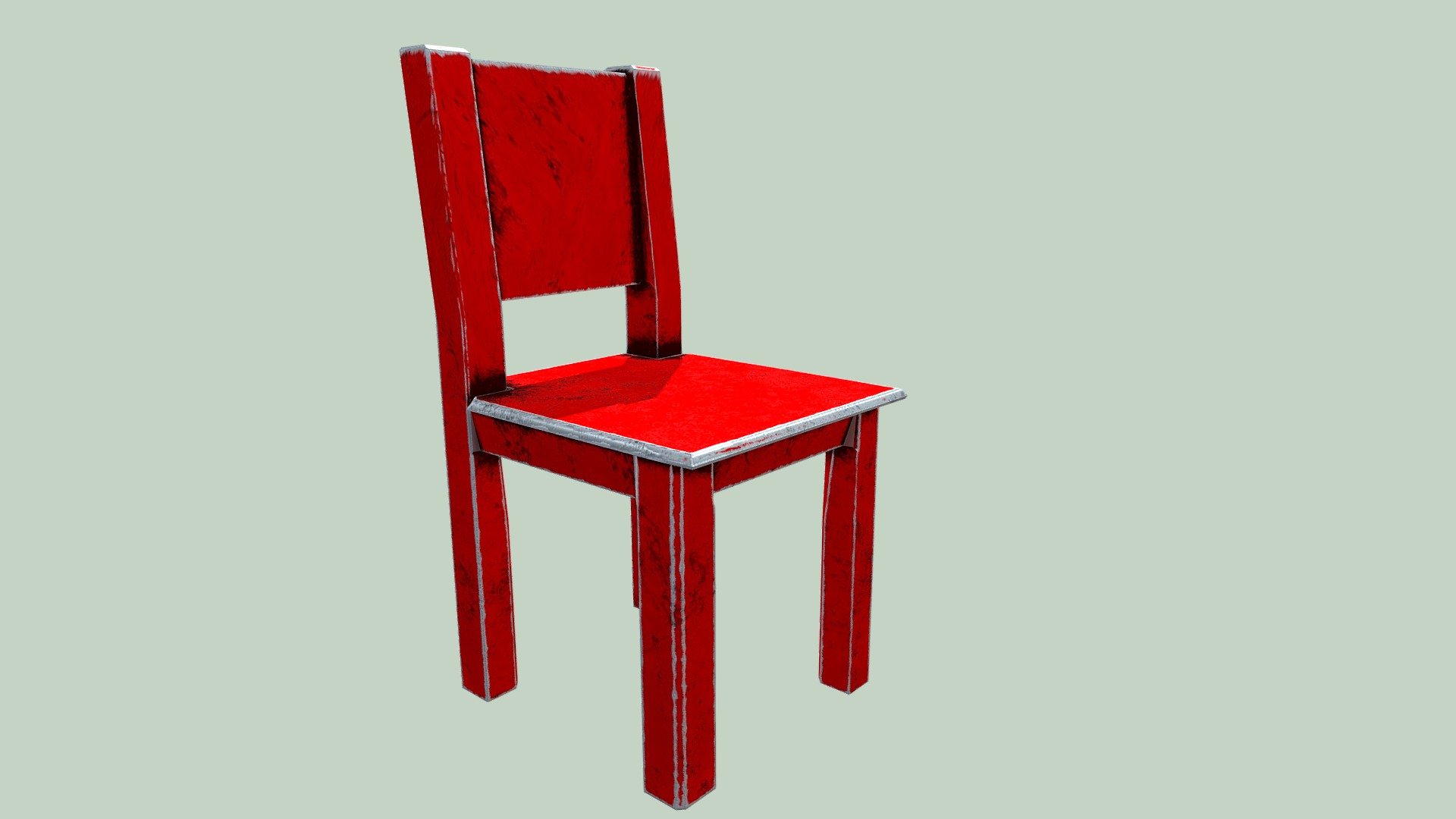 Red Metal Chair