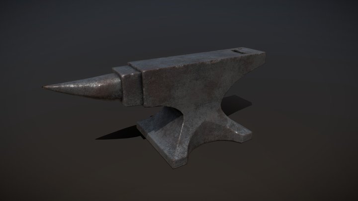 Anvil Low-Poly 3D Model