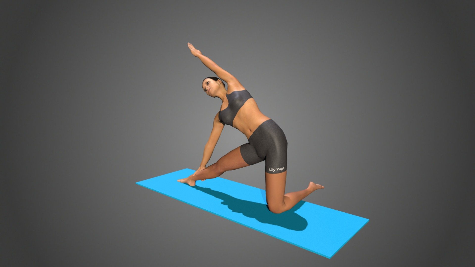 Yoga Pose - Parighasana - locking pose