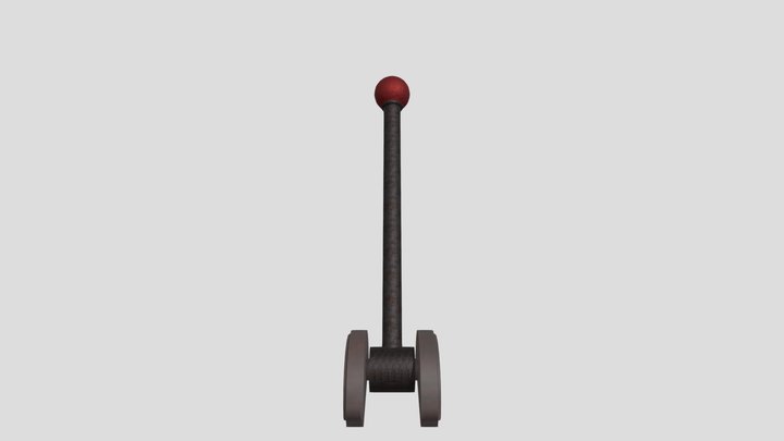 Rusty Old Lever 3D Model
