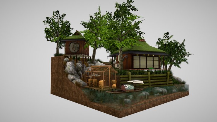 DAE Diorama - Forest Loner 3D Model