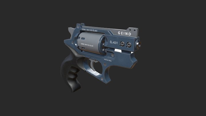 Revolver Geind EL-631 Shettier 3D Model