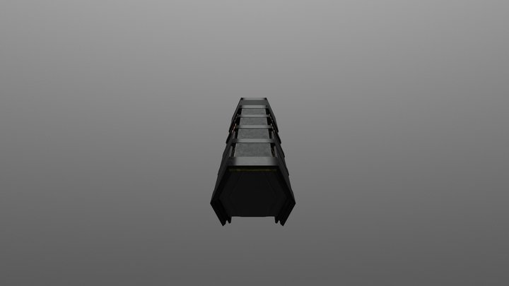SpaceShip Corridor 3D Model