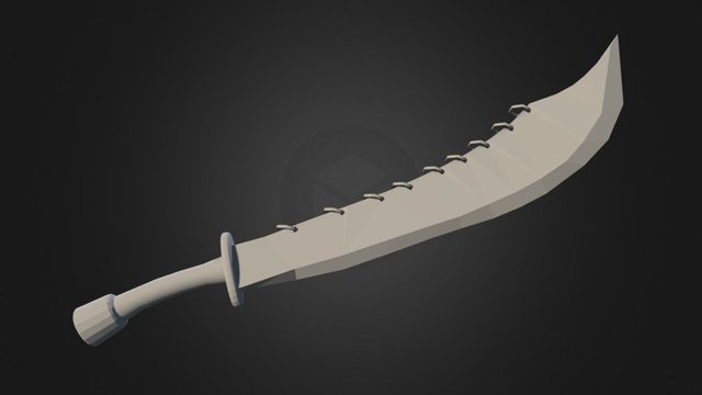 Oriental Sword 3D Model