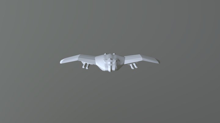 Spaceship 3 3D Model