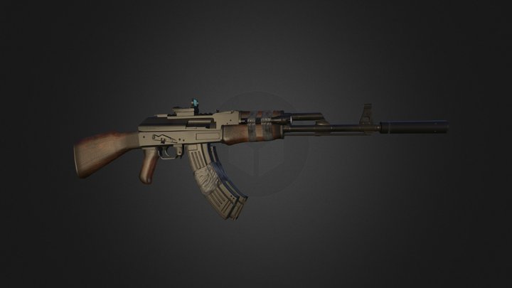 AK47 - Construct3D 3D Model