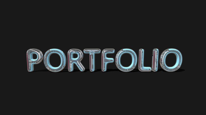 Portfolio_text 3D Model