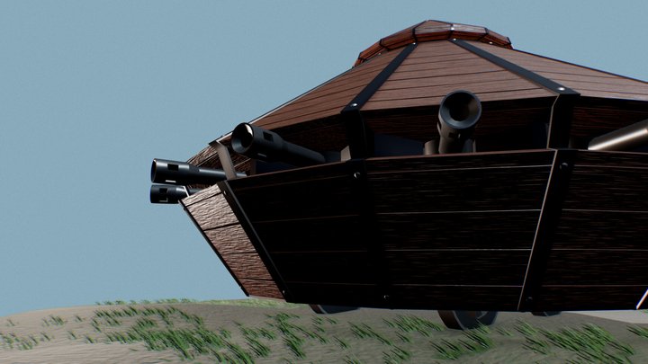 Da Vinci's machine - Tank 3D Model