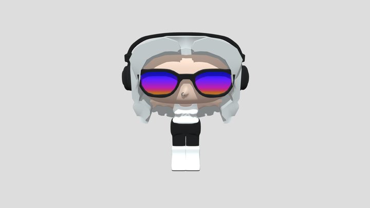 grey fortnut 3D Model