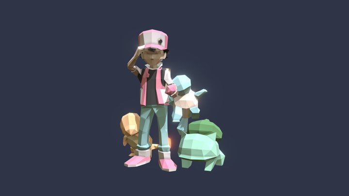Red (Pokemon) – Kostenloses 3D-Modell STL