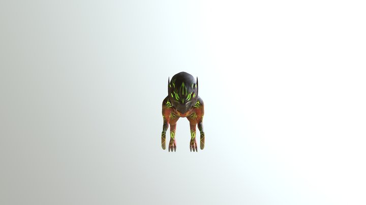 Alien Dino 3D Model