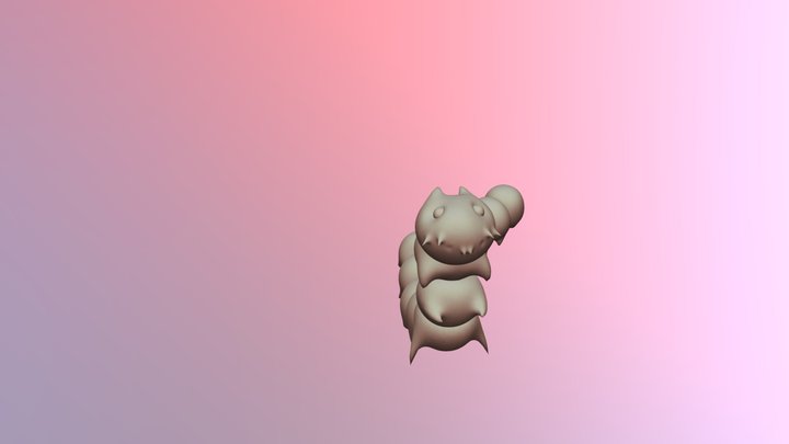 Weird caterpillar 3D Model