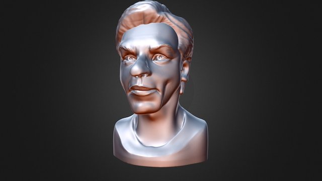Sharukh khan face bust 3D Model