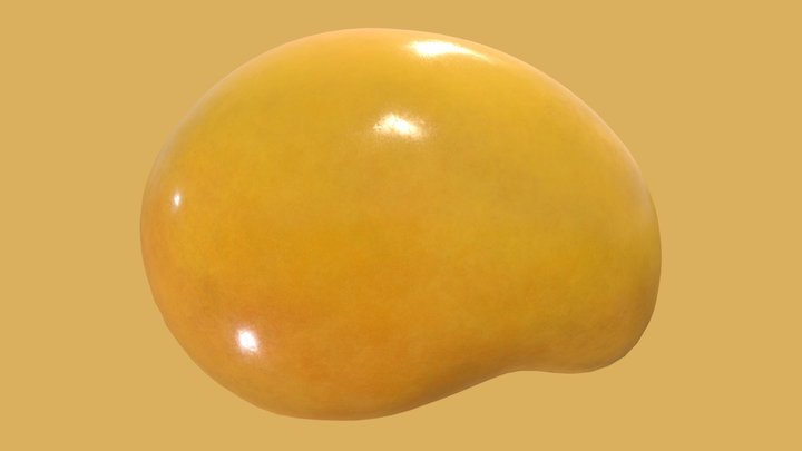 Mango Entero amarillo 3D Model