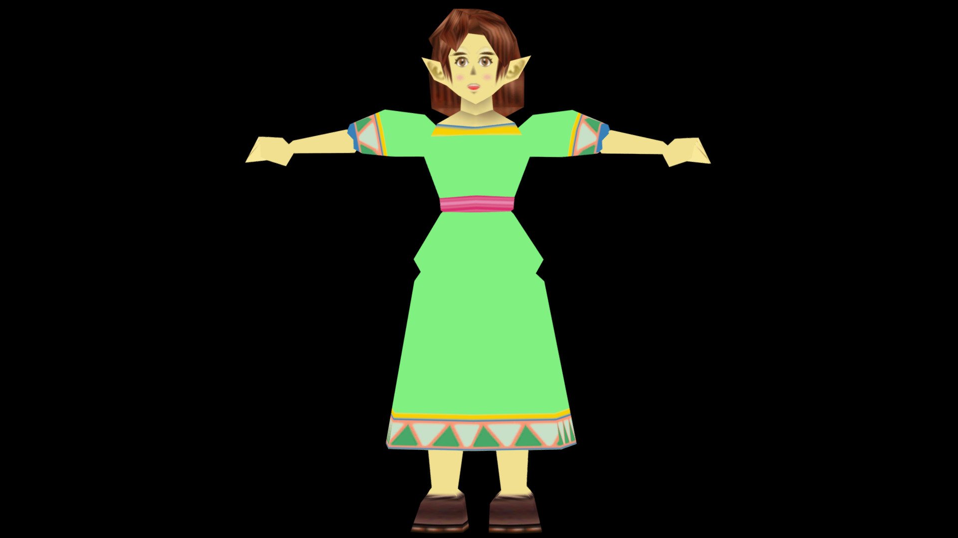 Saria - Zelda Ocarina of Time - Buy Royalty Free 3D model by Aran  (@aran34x) [b14ebea]