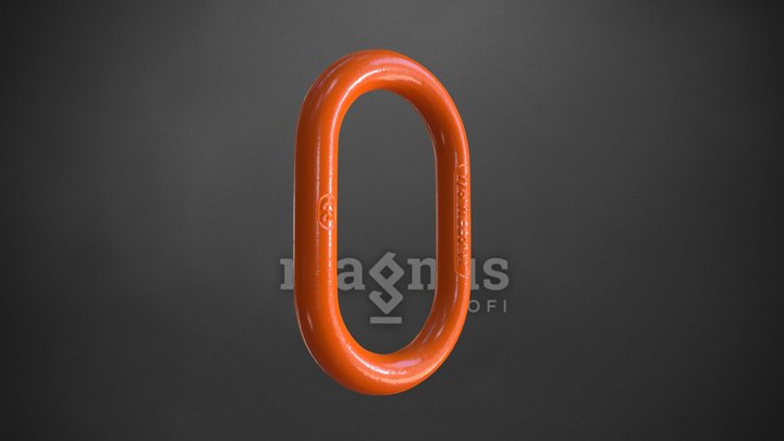 Звено овальное 3D Model