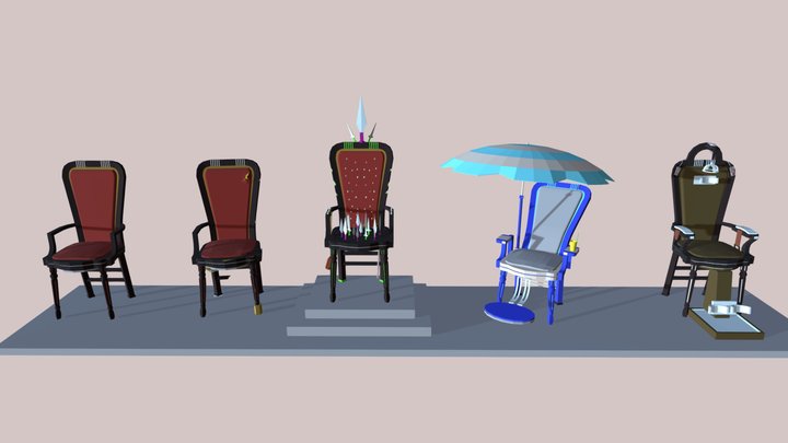 1(5) chair(s) 3D Model
