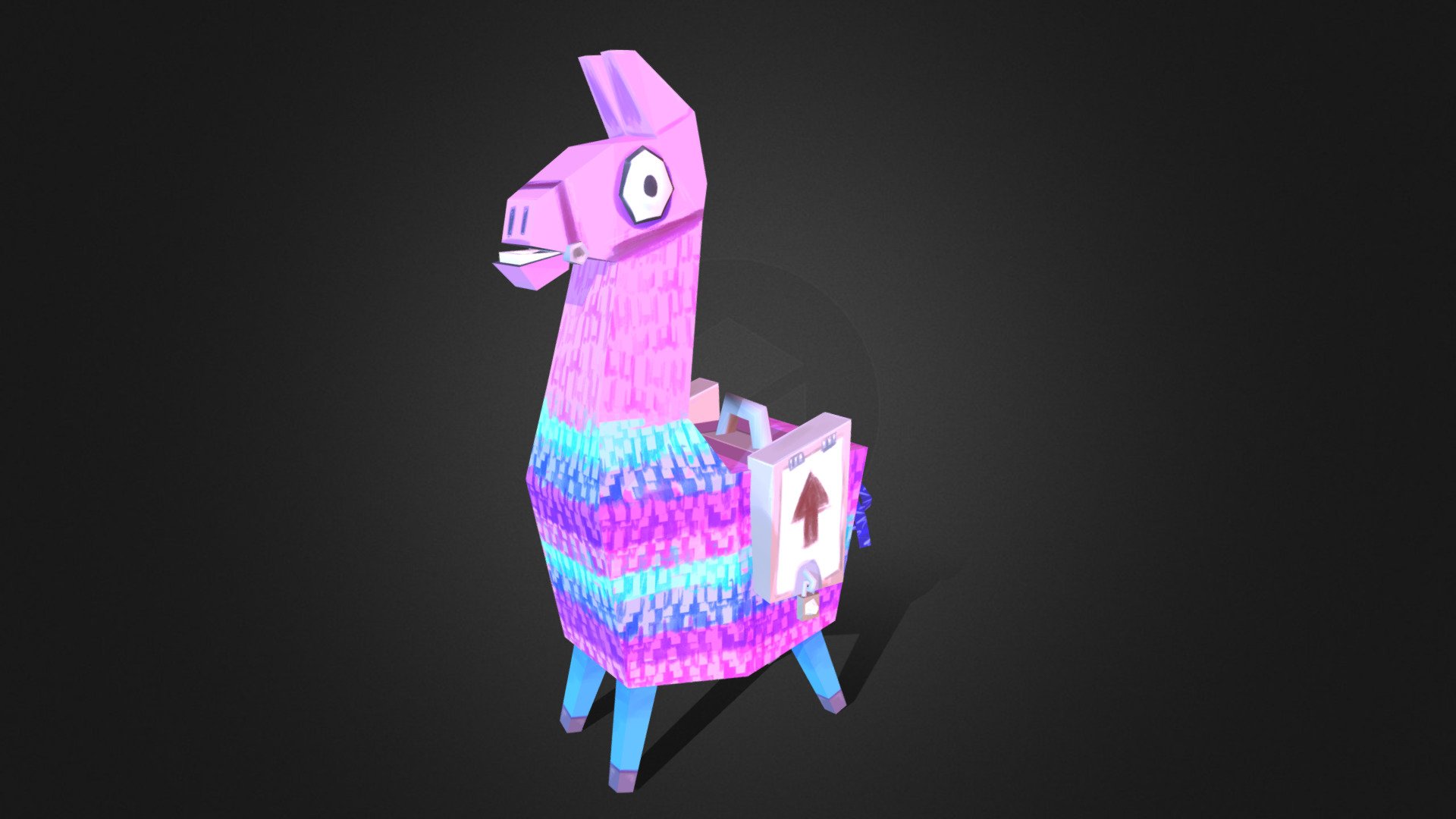 low poly Loot Llama