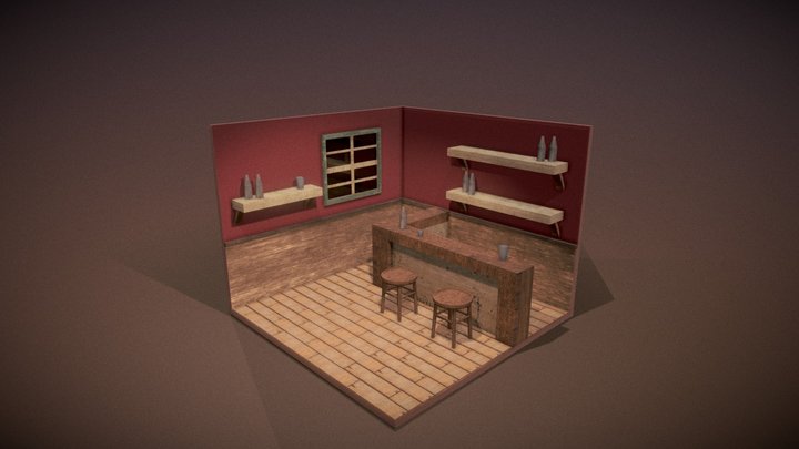 Saloon Corner 3D Model